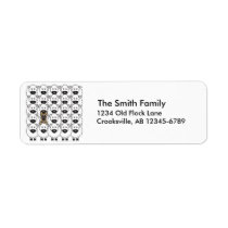 German Shepherd in the Sheep Custom Return Address Label