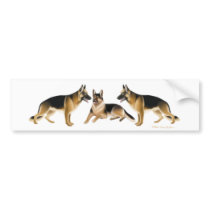 German Shepherd K9 Bumper Sticker bumper stickers by twopurringcats German Shepherd K9 Bumper Sticker bumper stickers