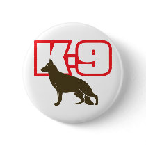 German Shepherd K-9 Pins