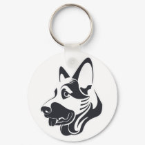 German Shepherd Keyring keychains