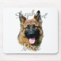 German Shepherd (longhair) Mom 2 mousepads