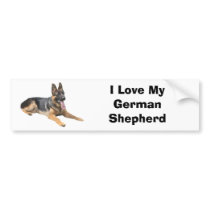 German Shepherd Love Bumper Sticker bumper stickers