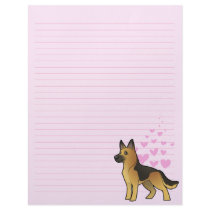 German Shepherd Love Custom Letterhead