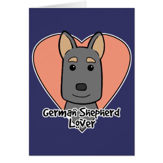 German Shepherd Lover card