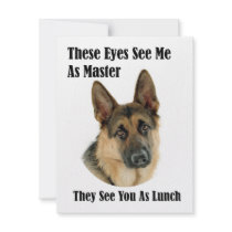 German Shepherd Master invitations
