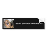 German Shepherd Mix Bumper Sticker