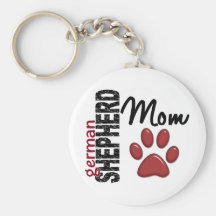German Shepherd Mom 2 Keychain