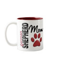 German Shepherd Mom 2 mugs