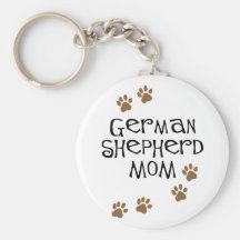 German Shepherd Mom Keychain