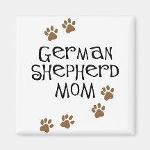 German Shepherd Mom Refrigerator Magnet