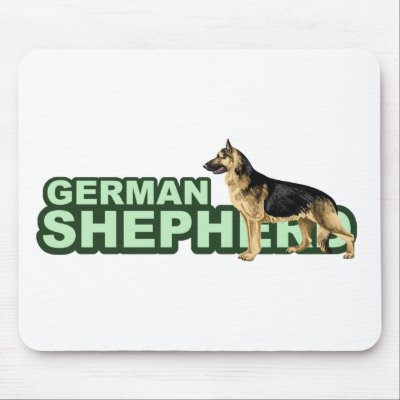 German Shepherd Mousepad by waterart