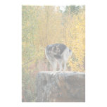 German Shepherd on a Rock Personalized Stationery