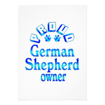 German Shepherd Owner Personalized Announcements