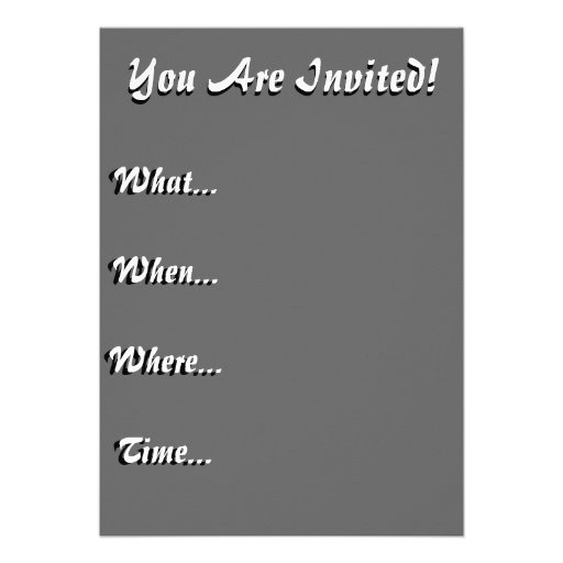 German Shepherd Party Invitations