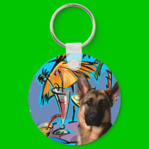 German Shepherd PartyTime keychains by German_Shepherds_byJ German Shepherd PartyTime keychains