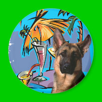 German Shepherd PartyTime magnets by German_Shepherds_byJ German Shepherd PartyTime magnets