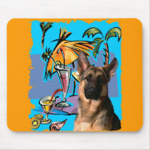 German Shepherd PartyTime Mouse Pads