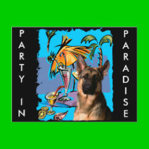 German Shepherd PartyTime postcards by German_Shepherds_byJ German Shepherd PartyTime postcards