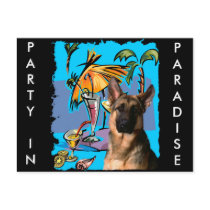 German Shepherd PartyTime postcards