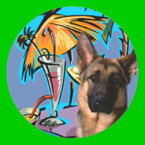 German Shepherd PartyTime stickers by German_Shepherds_byJ German Shepherd PartyTime stickers