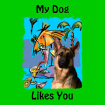 German Shepherd PartyTime t-shirts by German_Shepherds_byJ German Shepherd PartyTime t-shirts