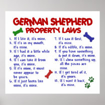 GERMAN SHEPHERD PL2 POSTER