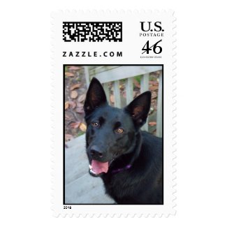 German Shepherd postage stamp