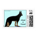 German Shepherd Postage Stamp by artbyjolyn German Shepherd Postage Stamp