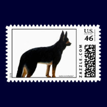 German Shepherd Postage Stamp