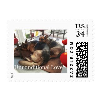 German Shepherd Postage Stamp