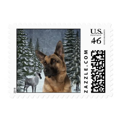 German Shepherd Postage Stamps