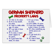 GERMAN SHEPHERD Property Laws 2 cards by poochloverstuff GERMAN SHEPHERD Property Laws 2 cards
