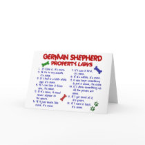 GERMAN SHEPHERD Property Laws 2 cards by poochloverstuff GERMAN SHEPHERD Property Laws 2 cards