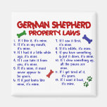 GERMAN SHEPHERD Property Laws 2 Magnet