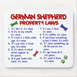 GERMAN SHEPHERD Property Laws 2 Mouse Mat