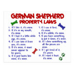 GERMAN SHEPHERD Property Laws 2 Postcard