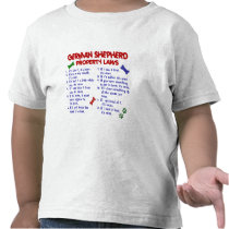 GERMAN SHEPHERD Property Laws 2 T Shirts