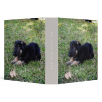 German Shepherd Puppy Binder