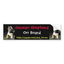 German-Shepherd Puppy bumper stickers by Dog_House German-Shepherd Puppy bumper stickers