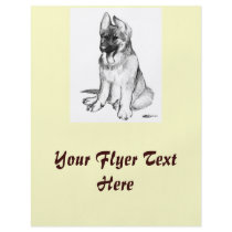 German Shepherd Puppy Flyer