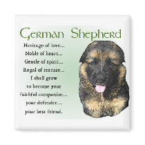 German Shepherd Puppy Gifts magnets