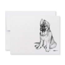 German Shepherd Puppy invitations by diane_jacky German Shepherd Puppy invitations