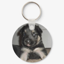 German Shepherd Puppy Keychain