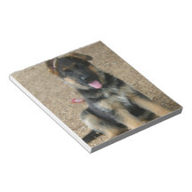German Shepherd Puppy Notepad