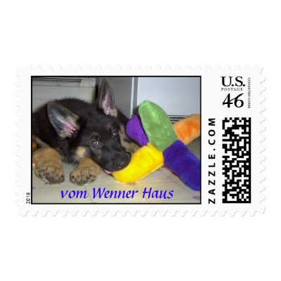 German Shepherd Puppy Stamp