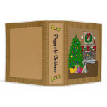 German Shepherd Puppy's 1st Christmas Scrapbook 3 Ring Binders