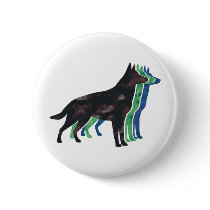 German Shepherd Silhouette Pin
