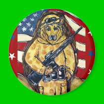 German Shepherd Soldier magnets by German_Shepherds_byJ German Shepherd Soldier magnets