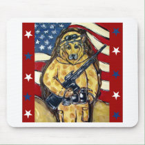 German Shepherd Soldier mousepads by German_Shepherds_byJ German Shepherd Soldier mousepads