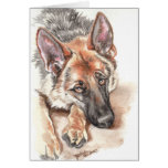 German Shepherd "Soulful" Greeting Cards